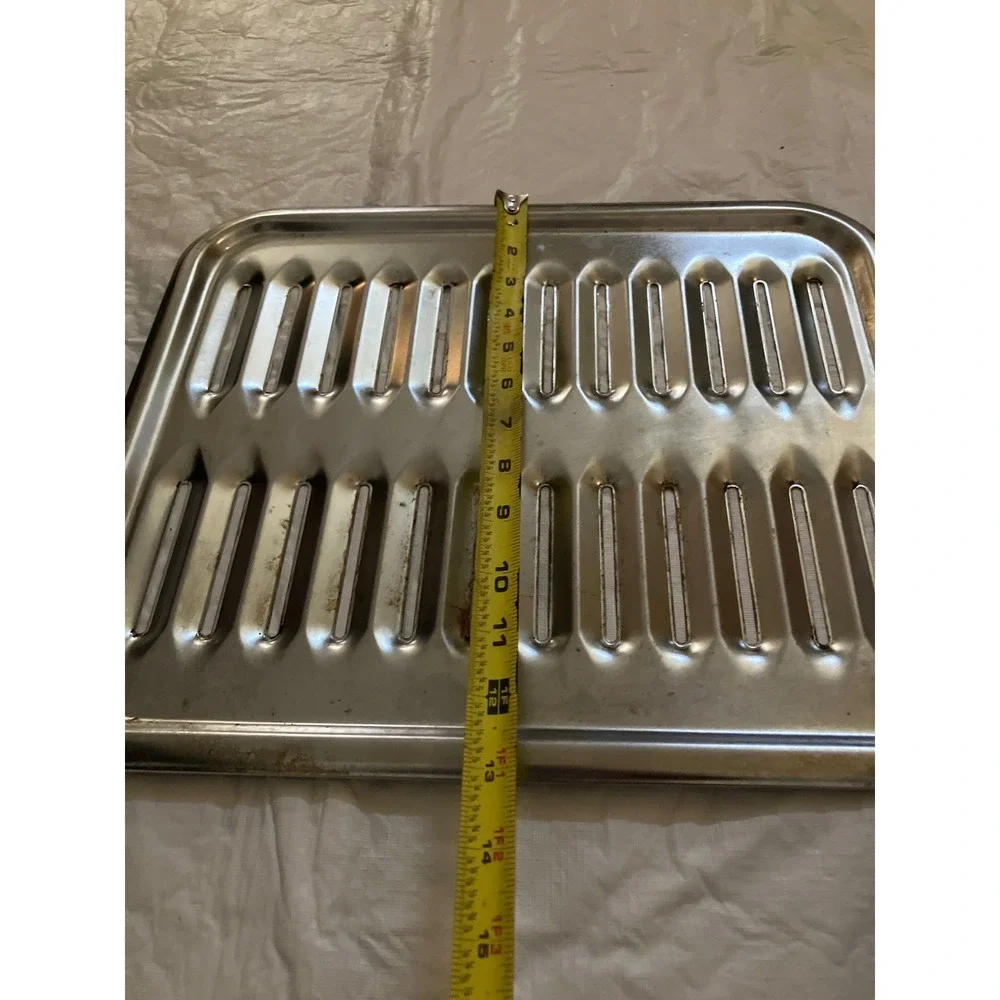 Broiler Pan Baking Tray Set Oven Grill Grate Roasting Rack Kitchen Cookware